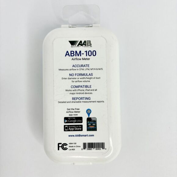 AAB ABM-100 Smartphone Anemometer, Measures Volume and Velocity - Picture 4 of 8